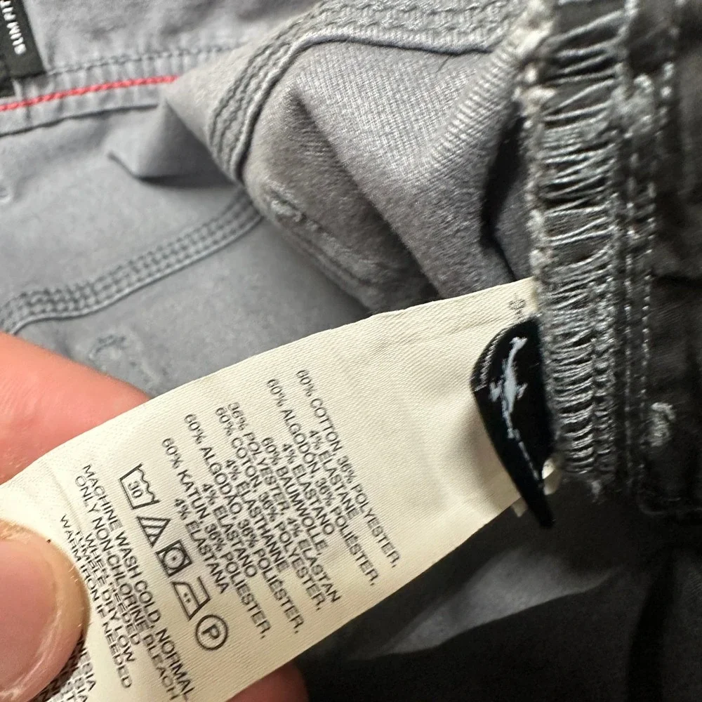 Oakley Slim Fit Pants Mens 31x32 Gray Cotton Blend Casual Chinos Trousers